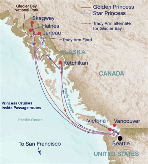 mapa cruising|inside passage cruise map.